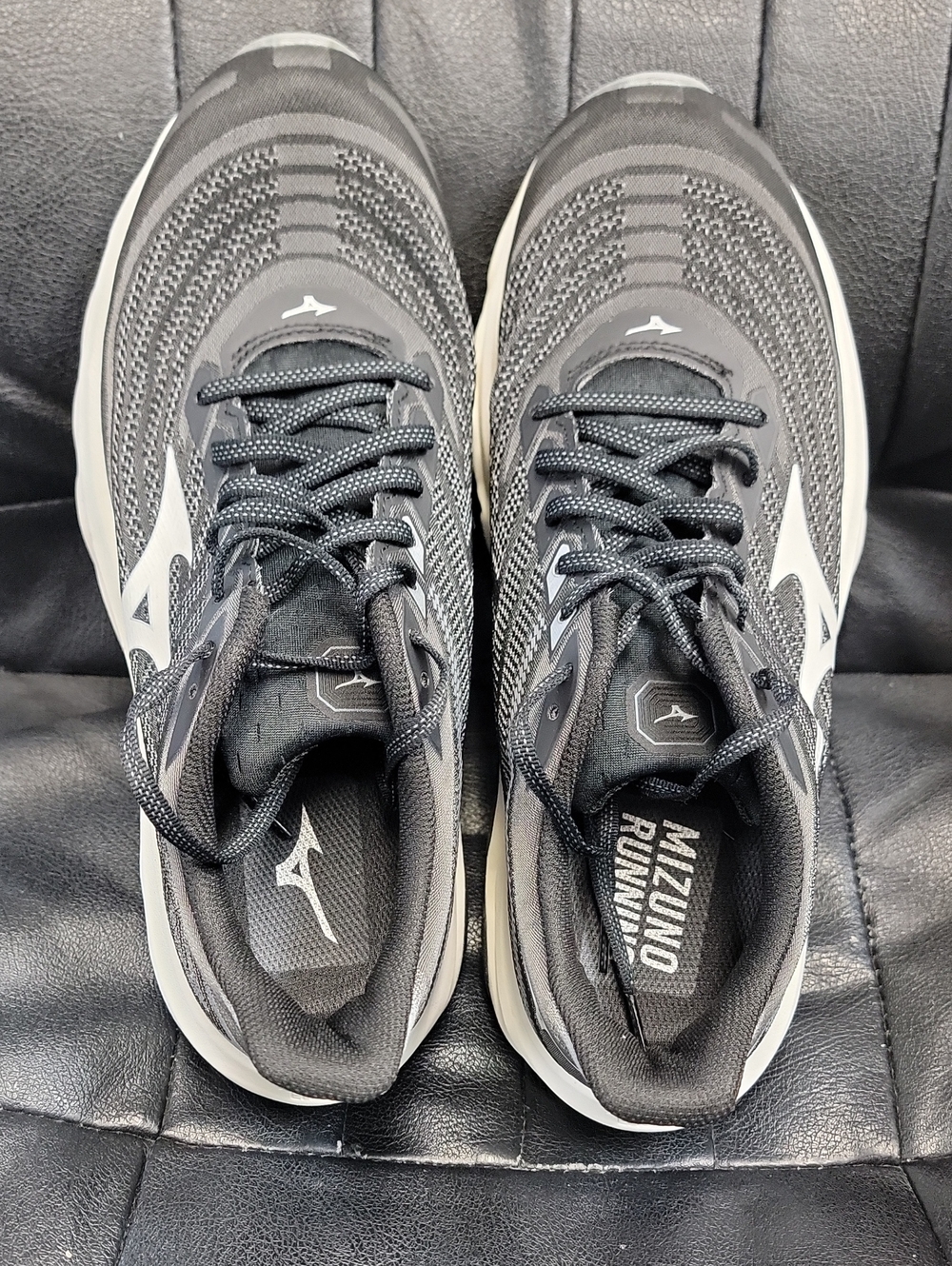 Mizuno Men’s Athletic Running Shoes - Black & White